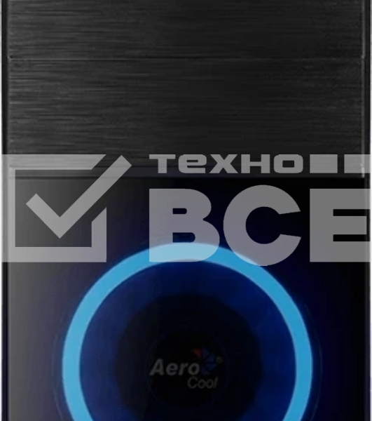 Компьютерный корпус Aerocool/Formula Cs-105 Blue (mATX, без БП, 1x USB3.0, 1x USB2.0, 1x 12cm blue LED front fan)