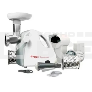 Мясорубка электрическая Белвар КЭМ-П2У-305-02 белый, 1800 Вт, 0.4 кг/мин, реверс, насадки - 9