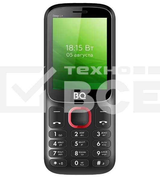 Мобильный телефон BQ 2440 Step L+ черный/красный