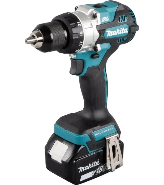 Дрель-шуруповерт Makita DDF486RT Аккумуляторная, Кейс
