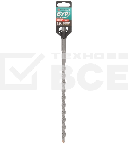 Бур по бетону, SDS-Plus, GreatFlex Light, 10x260 мм