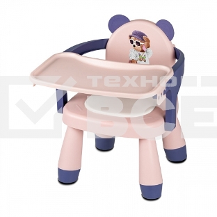 Стульчик для кормления BQ BCH003 Pink-Violet. Материал детского стульчика: Пластик, Материал ножек: Металл