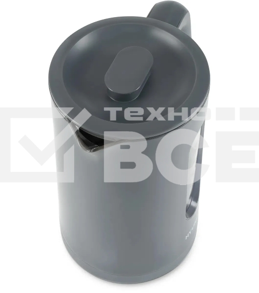 Чайник электрический Hyundai HYK-G4508 1.5л. 1700Вт серый/прозрачный корпус: стекло