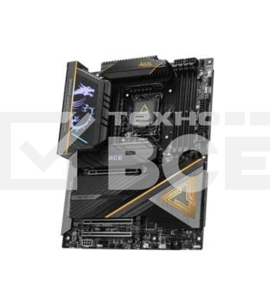 Материнская плата MSI MEG Z890 ACE, LGA 1851, Intel Z890, 4xDDR5, 4xSATA, 5xM.2, 1xPCIe 5.0 x16, 1xPCIe 5.0 x8, 1xPCIe 4.0 x4, 1xHDMI, 1x 10Gb LAN, 11xUSB-A 3.2 Gen 2, 2xUSB-C 3.2 Gen 2, 2xThunderbolt 4, 2x3.5 мм, 7.1, ATX