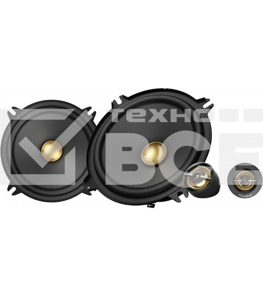Колонки автомобильные Pioneer TS-A1301C (без решетки) 300Вт 89дБ 4Ом 13см (5дюйм) (ком.:4кол.) компонентные двухполосные