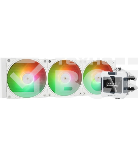Система водяного охлаждения Thermalright Frozen Warframe 360 ARGB Soc-AM5/AM4/1200/1700/1851 белый 4-pin 29.8dB Al LCD Ret (F-WFRAME-360-WH-ARGB)