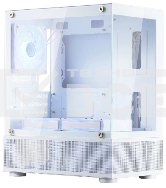 Корпус 1STPLAYER MIKU Mi2-A ARGB White / mATX / 3x120mm ARGB fans / Mi2-A-WH-2FC7R-W-1FC7-W