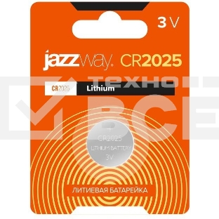 Элемент питания литиевый CR2025 3В BL-1 (блист.1шт) JazzWay 2852861