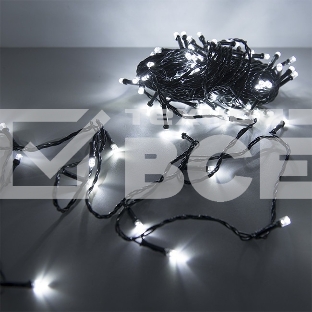 Гирлянда светод. рисовая Funray RL-110W, 10м, 100LED, хол.белый, темно-зел. шнур 0,7м, контроллер