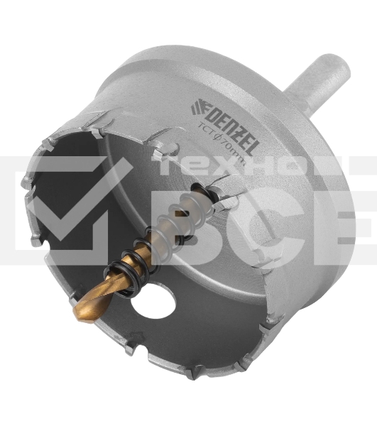 Коронка по металлу Denzel твердосплавная, 70 мм