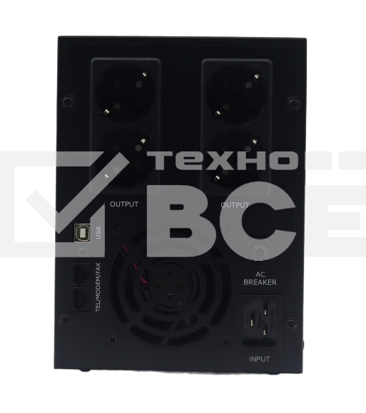 Источник бесперебойного питания (ИБП) Raskat ИБП Raskat HSL-3000VA (3000VA, 1800Вт, 4xCEE7, LCD, USB type-B, 2xRJ-45)