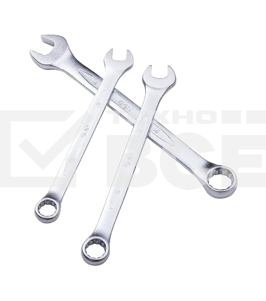 Набор комбинированных гаечных ключей 14 шт Deli DL130014A Спецификация: 6,7,8,9,10,11,12,13,14,15,17,19,22,24 мм. Матовая хромированная поверхность. Тканевая упаковка.