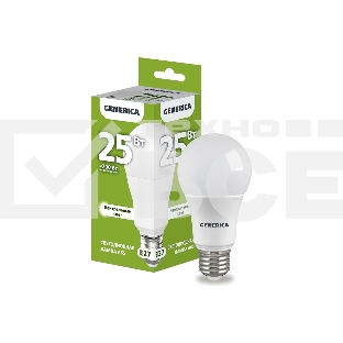 Лампа cветодиодная LED IEK LL-A65-25-230-40-E27-G груша, A65 25Вт 230В 4000К E27 GENERICA