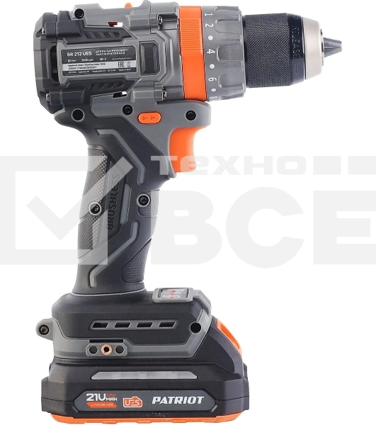 Дрель-шуруповерт аккумуляторная PATRIOT BR 212UES