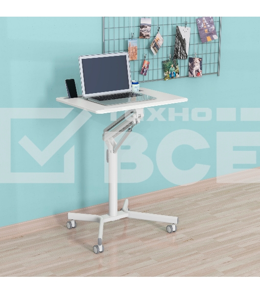 Стол для ноутбука Cactus VM-FDS101B столешница МДФ белый 70x52x107см (CS-FDS101WWT)