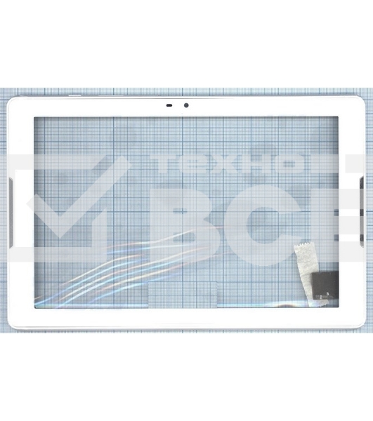 Сенсорное стекло (тачскрин) для Acer Iconia One B3-A32, белое с рамкой