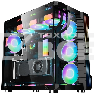 Компьютерный корпус 1STPLAYER STEAMPUNK SP9 Black / SP9-BK