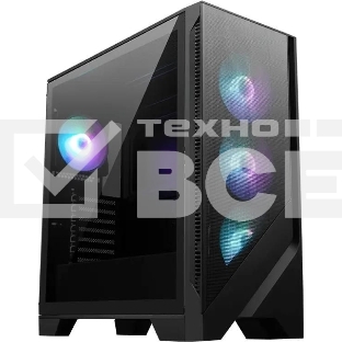 Компьютерный корпус MSI MAG Forge 321R Airflow черный без БП ATX 4x120mm 2xUSB3.0 1xUSB3.1 audio bott PSU