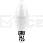 Лампа светодиодная SAFFIT SBC3707 (55169) 7 вт E14 дневной матовая свеча, фото 1