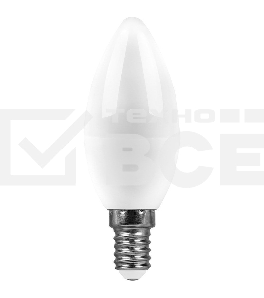 Лампа светодиодная SAFFIT SBC3707 (55169) 7 вт E14 дневной матовая свеча