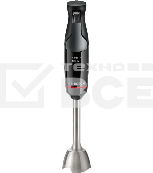 Блендер погружной Bosch MSM4B621, 1000Вт, черный