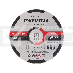 Диск абразивный отрезной PATRIOT EXPERT 125*1,0*22,23  по металлу, 10 шт в жестяной коробке, фото 1