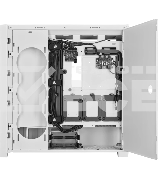 Компьютерный корпус Corsair iCUE 5000X RGb CC-9011233-WW Mid-Tower, белый, Tempered Glass (650393)