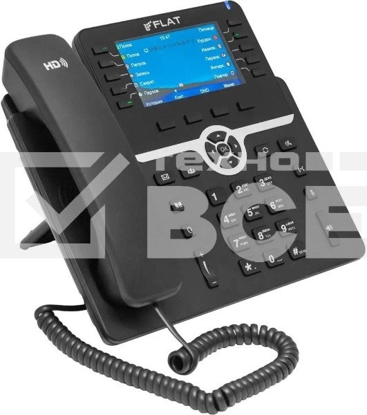 Телефон IP Флат Flat-Phone-B10/RU черный