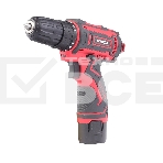 Дрель-шуруповерт аккумуляторная ПОБЕДА ДА-12П/2 Ли, 1 АКБ, 12В, 2,0 Ач, 25Нм, 2 скорости, кейс, комплект сверел и бит, фото 1