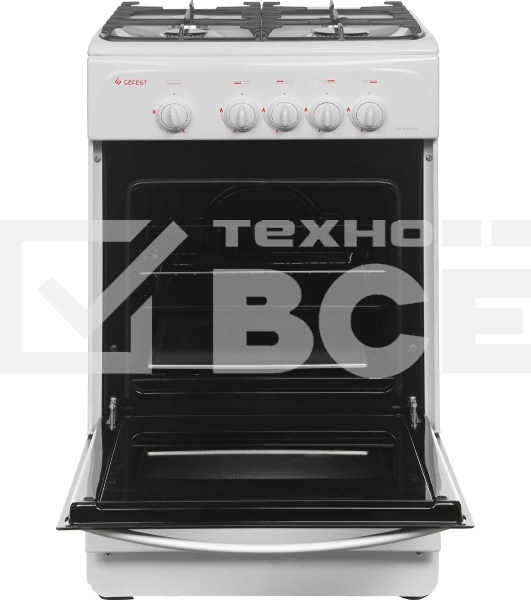 Плита газовая Gefest CG 50М02 К73 белый, конфорок 4 шт, духовка 42 л, 50 см x 85 см x 53 см
