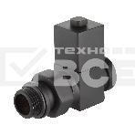 Набор дизайн-вентилей CUBE, прямой черный 1/2