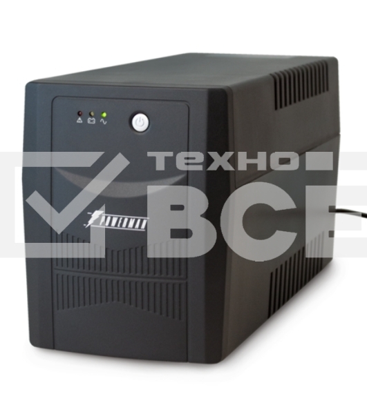 Источник бесперебойного питания Powerman UPS Back Pro 1500 black (линейно-интерактивный, 1500VA, 900W, 4xEURO) (6117061)