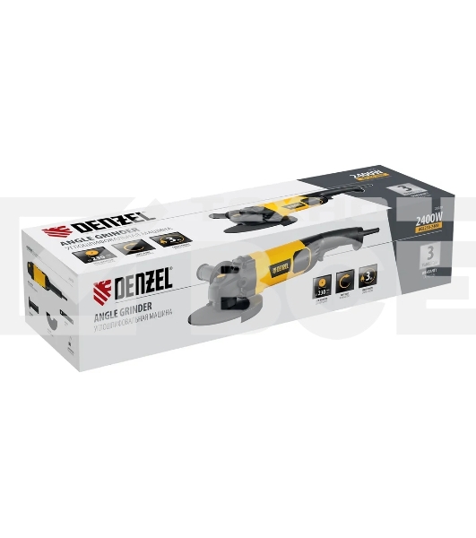 Машина шлифовальная угловая Denzel AGL230-2400, 2400 Вт, 230 мм, 6600 об/мин
