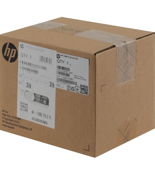 USB-концентратор HP G5, USB Type-C, USB 3.0/USB Type-C/RJ-45/DisplayPort/HDMI/Jack 3.5мм, USB