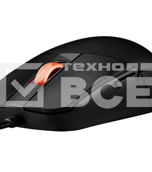 Мышь проводная ASUS P518 ROG STRIX IMPACT III черный, 12000 dpi, USB, кнопки - 5