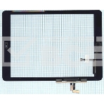 Сенсорное стекло (тачскрин) для iPad Air (A1474, A1475, A1476), черное с кнопкой OEM, фото2