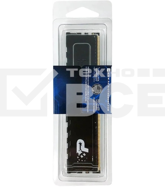 Оперативная память Patriot Signature Premium, DDR4, 8GB (1x8 GB), 2666 MHz, CL19, радиатор, чёрный