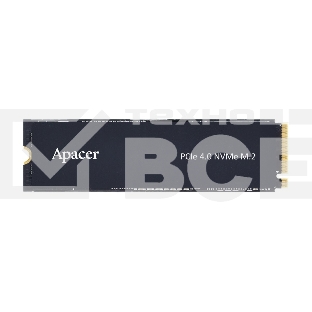 Накопитель SSD Apacer AS2280Q4X, 4TB, PCIe 4.0 x4, M.2 2280, NVMe 1.4, R/W 5000/4400, с радиатором