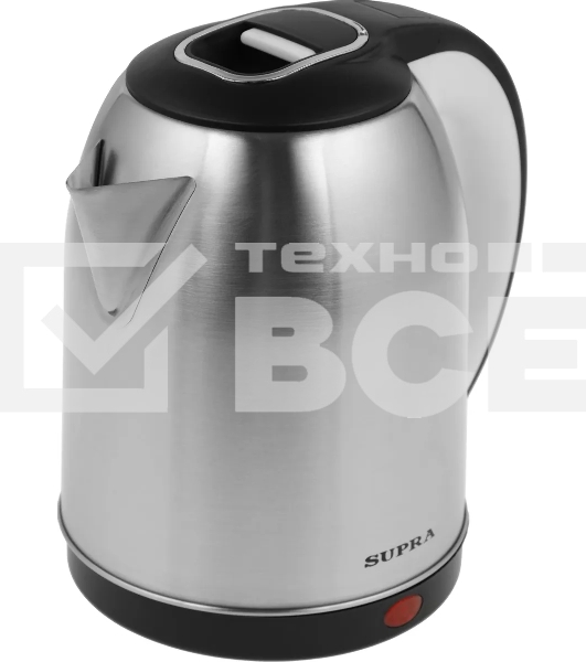 Чайник электрический SUPRA KES-1824 1.8л. 1500Вт серебристый/черный (корпус: нержавеющая сталь)