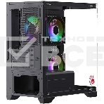 Компьютерный корпус Bloody BD-CC103F черный без БП mATX 7x120mm 1xUSB2.0 1xUSB3.0 audio bott PSU, фото3