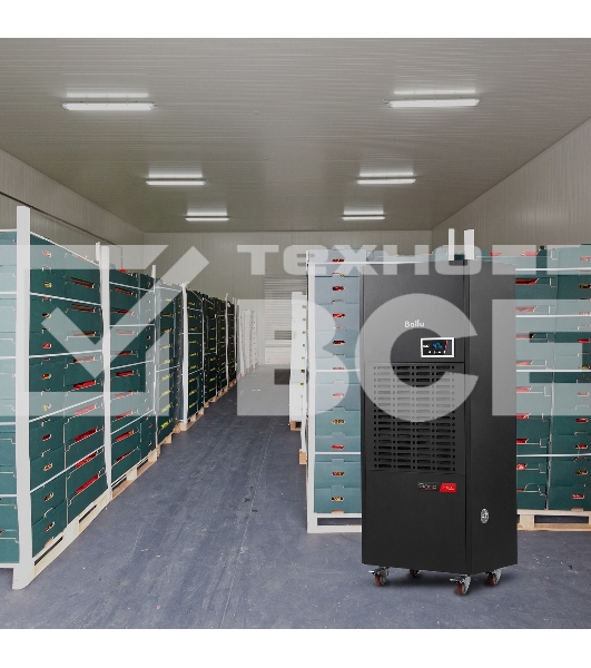 Осушитель воздуха промышленный колонного типа Ballu Sand hill BDH-168LE черный