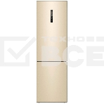 Холодильник Haier C4F640CGGU1 золотистый двухкамерный 285/115л морозилка снизу, No Frost, фото 1