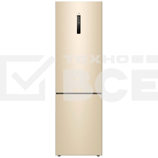 Холодильник Haier C4F640CGGU1 золотистый двухкамерный 285/115л морозилка снизу, No Frost