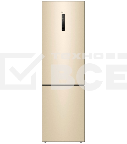 Холодильник Haier C4F640CGGU1 золотистый двухкамерный 285/115л морозилка снизу, No Frost