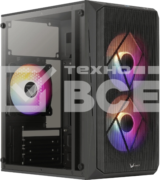 Компьютерный корпус Aerocool / Formula V Line CS-107 Plus mATX USB 3.0x1/USB 2.0x1/audio черный