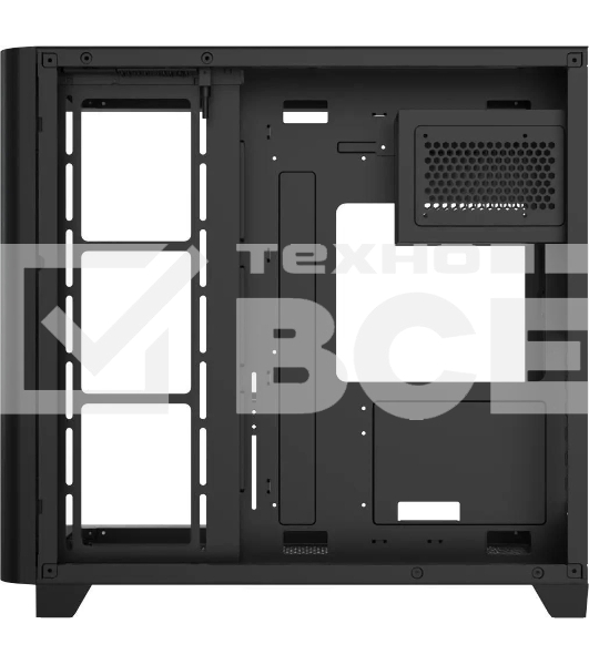 Компьютерный корпус AeroCool/Formula Crystal U2 Floe черный без БП ATX 1xUSB 2.0 1xUSB 3.0 1xUSB3.1 audio bott PSU