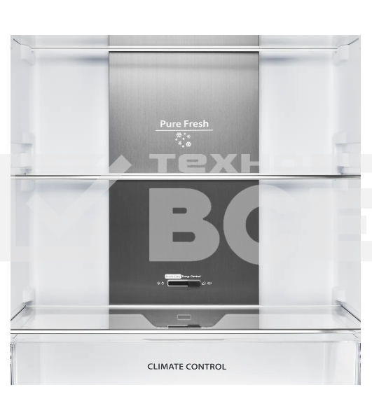 Холодильник Kuppersberg RFCN 2013 BG черное стекло двухкамерный 240/95л морозилка снизу, No Frost