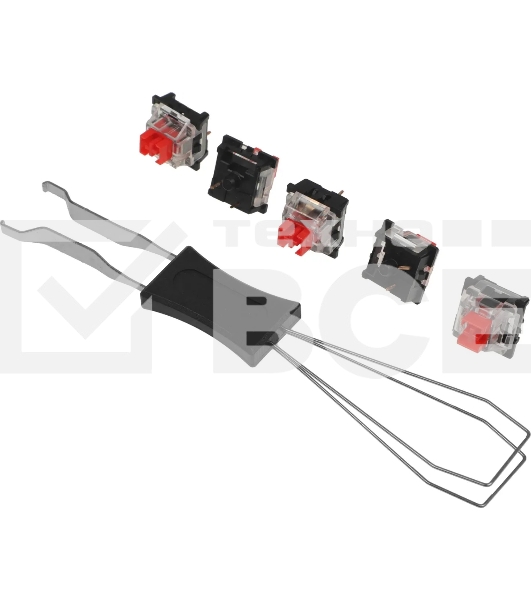 Клавиатура проводная REDRAGON Fizz RU,Rainbow,красные свитчи, механическая