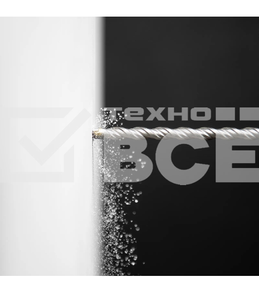 Бур по бетону Denzel двойная спираль, Cobalt W-tip, 8x260 мм, SDS PLUS