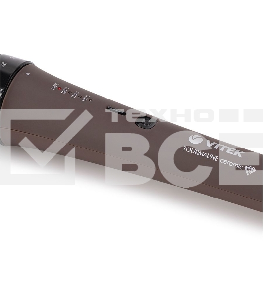 Электрощипцы Vitek VT-2521 (MC) черный/коричневый 1. Максимальная температура нагрева 210 °С 2. Технология PTC Heating 4. Автоматическое отключение 5. Индикация